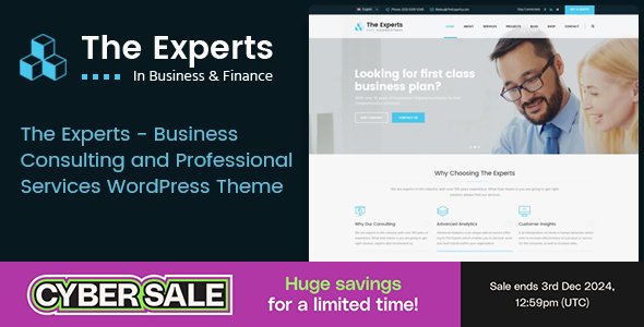 The Experts - Business Consulting and Professional Services WordPress Theme
