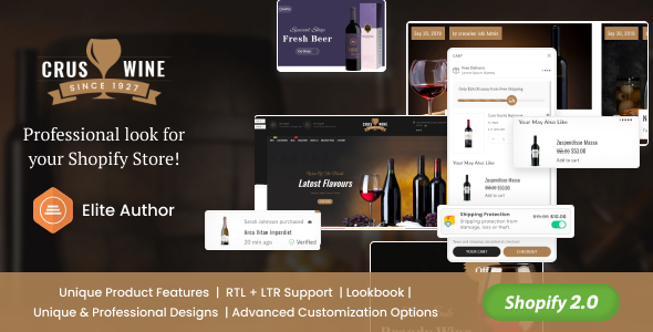Cruswine - Sectioned Shopify Theme