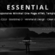Essential - Responsive Minimal One Page HTML Template