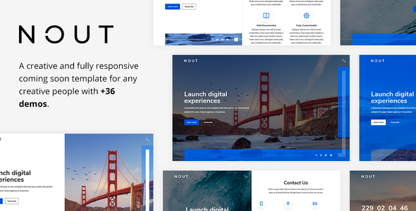Nout - Creative Coming Soon Template