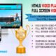 HTML5 Video Player & FullScreen Video Background