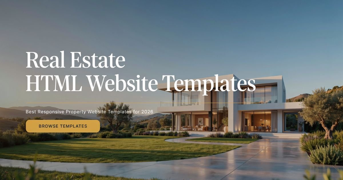 Real Estate HTML Website Templates: Best Responsive Designs 2026