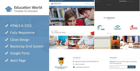 Education World Responsive Html Template