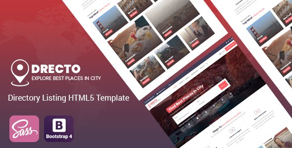 Drecto - Directory Listing HTML5 Template
