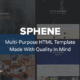 Sphene - Corporate, Agency, Photography, One Page and Shop HTML Template