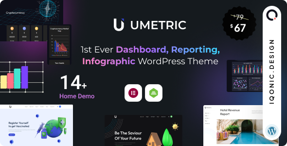 Umetric 2.0 - WordPress Dashboard, Reporting, Infographic Theme