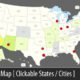 Interactive US Map - Clickable States / Cities