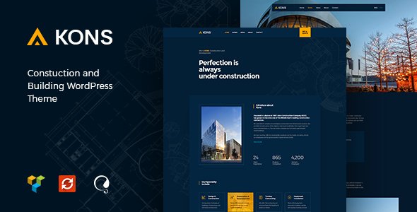 Kons - Construction and Building WordPress Theme