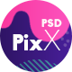 PixX — Multipurpose Portfolio & Agency PSD Template